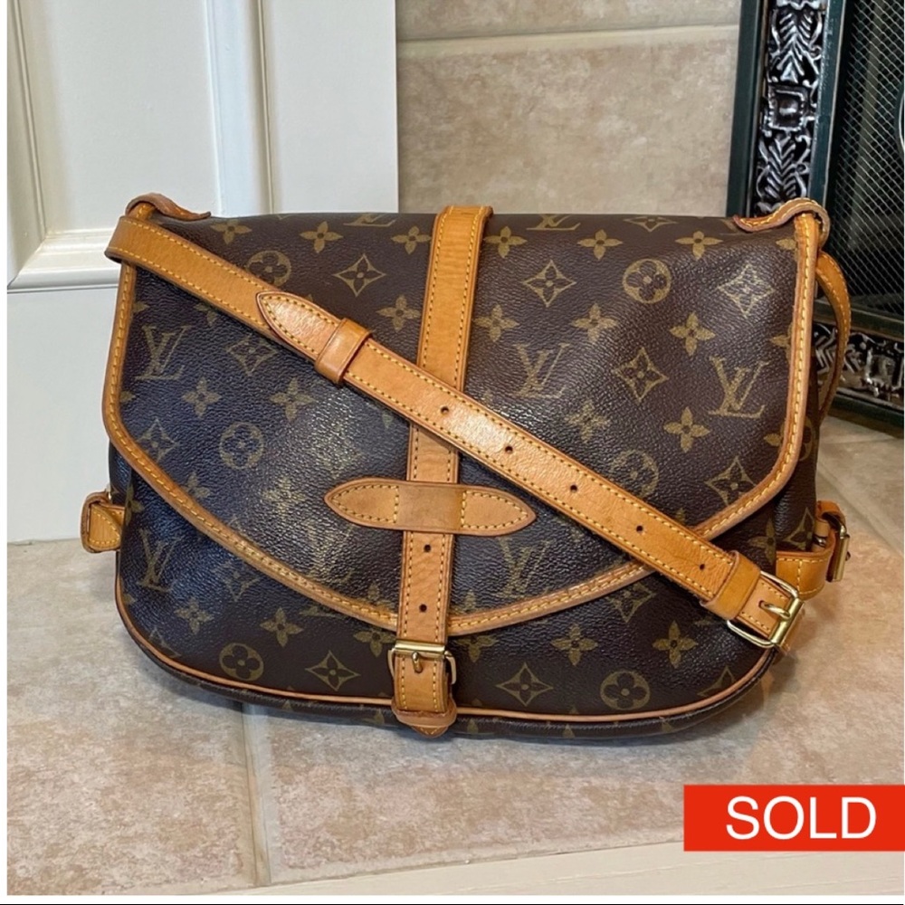 Louis Vuitton Saumur 30 Monogram Print